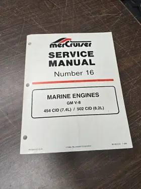90-823224 Mercury 1994 Oem Mercury/mercruiser Service Manual #16 Marine Engines Gm V-8