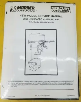 25-seapro Mercury 90-826883 Mariner New Model Service Manual 20/25