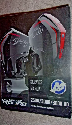 90-8m0146888 Mercury Oem 2018 Racing Outboard Service Manual 250r/300r/300r Hd