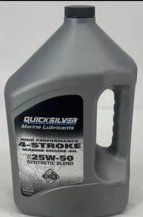 92-8m0053664 Mercury Mercruiser Quicksilver Oem 8m0053664 Oil 4-stroke 25w50 4 Liter