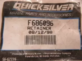 F686096 Mercury R72 Genuine Quicksilver Retainer Oem New Factory Boat Parts #2 F686096 Mercury R72 Genuine Quicksilver Retainer Oem New Factory Boat Parts #2