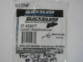 27-43307t Mercury Marine Quicksilver Mercruiser Reservoir Cap Gasket Oem