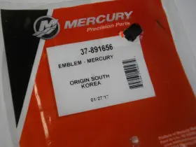 37-891656 Mercury Marine Quicksilver Mercruiser Emblem Decal Oem Remote Control #3