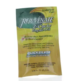 92-858118q01 Mercury Marine Quicksilver 2.5oz 50 Pack 1 Gallon Rejuvenate 2 Cycle Engine Oil