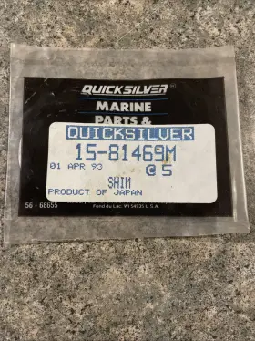 15-81469m Mercury Quicksilver Qty-5 Shims Nos