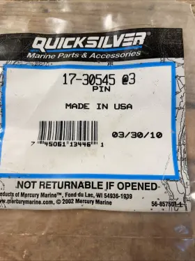 17-30545 Mercury Quicksilver Pin Qty-2 Oem Nos Rust Forming