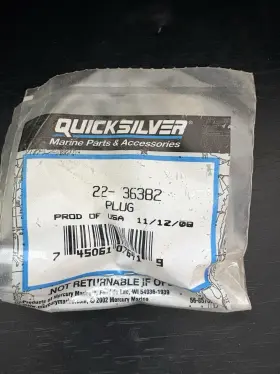 22-36382 Mercury Quicksilver New Oem Set Of 2 Mercruiser Marine Brass Pipe Plug Fitting