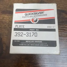 392-3170 Mercury Quicksilver Plate Oem Nos