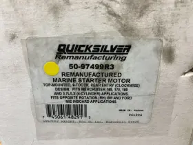 50-97499r3 Mercury Quicksilver New Oem 0720 Remanufactured Starter Motor #2