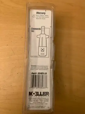 33485-10 Moeller 33483-10 3/8 Inch Barb Plastic Male Fuel Line Tank Connector Part #2
