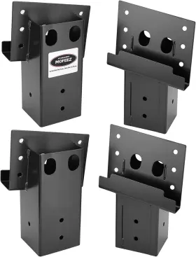 18020 Mofeez Outdoor 4x4 Compound Angle Brackets For Deer Stand Hunting Black