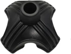Cspt001220718 N P Standing Cane Tip Quad Rubber Replacement Foot Pad For Od4.75 Inch H2.5 Black