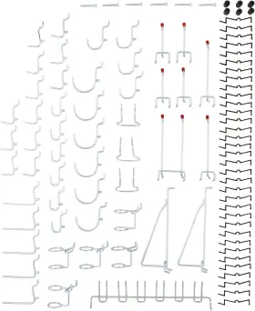 S819-841 National Hardware Cd8377 51 Piece Peg Board Hook 51-piece Kit Zinc