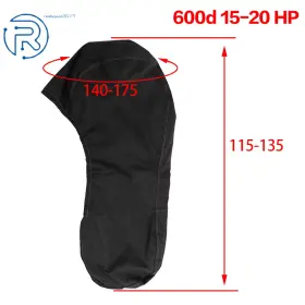 486318 Netuera For 6-225hp Motor Boat Full Outboard Engine Cover Waterproof 600 Black Us