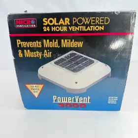 N20830 Nicro Powervent 3000 Stainless Steel Boat Solar Vent