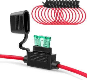 Ni-fh01 Nilight 10 Pack Inline Holder 14awg Wiring 10pcs Fuse