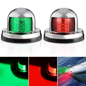 Tr-156 Nilight Marine Boat Navigation Light 2pcs 8led Red Light-2pcs