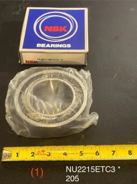 Nu2215etc3 Nsk Cylindrical Roller Bearing 75x130x31mm Polyamide Cage Nos Single