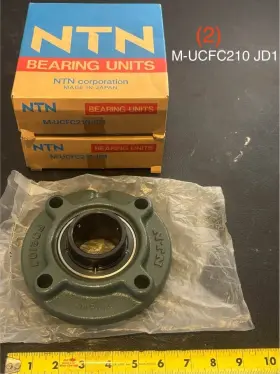 M-ucfc210 Ntn Jd1 Round Flange Bearing Unit 50mm 4-bolt Cast Iron Nos Single
