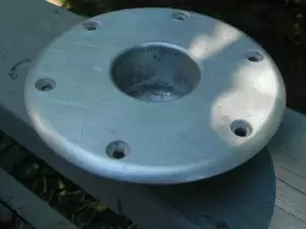0779p O779p Boat Seat/table Mount Pedestal Base Plate #0779p For Marine/boat/nauticle