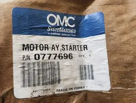 0777696 Omc Motor Starter Assembly Fits Johnson/evinrude 1989-up