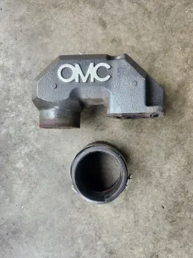 0913394 Omc Cobra Ford 2.3l 4cyl Exhaust Manifold Riser Elbow 913394 And Bellows Boot