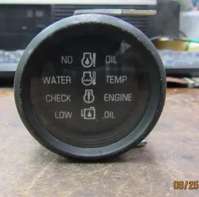 176318 Omc Good Used Johnson Evinrude 2 Inch System Ck. Gauge