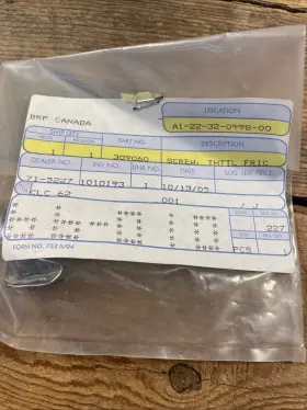 309060 Omc Evinrude Johnson Throttle Friction Screw Oem Nos