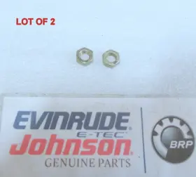 0311349 Omc 311349 E37 Evinrude Johnson Nut Lot Of 2 Oem New Factory Boat Parts