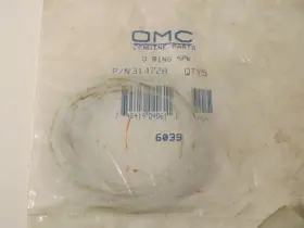 314728 Omc Brp Johnson Evinrude Outboard O-ring Pack Of 5 Each