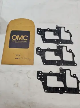 0317398 Omc 317398 New Lot Of 3 Johnson Evinrude Gasket Plate