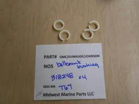 318248 Omc Evinrude Johnson Brp Marine Nos Bell Crank Bushing 4 T67