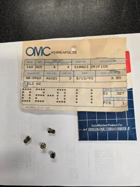 318823 Omc Orifice Plug Nos Sold As Each
