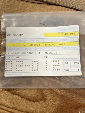 321734 Omc Johnson Evinrude Choke Spring Oem Nos