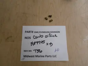 327745 Omc /evinrude / Johnson Marine Nos Carburetor Orifice #40 3 T56