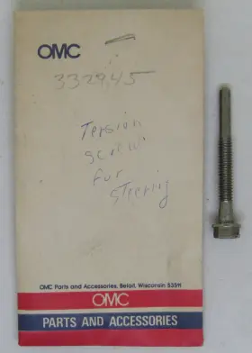 332945 Omc New Outboard Marine Corp Boat Oem Steering Friction Screw Part No