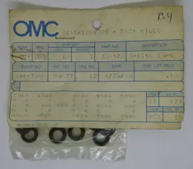 333572 Omc New Outboard Marine Corp Boat Oem O-ring Pack Of 10 Part No