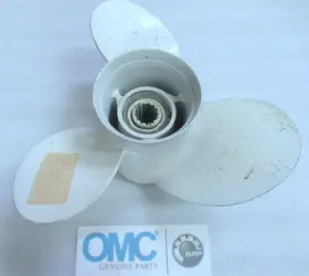 337754 Omc Aluminum Propeller 10-5/8 X 12 13 Spline Oem Used Factory Boat Parts