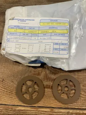 338879 Omc Johnson Evinrude Gasket Qty-2 Oem Nos
