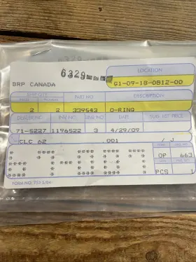 339543 Omc Johnson Evinrude Rope Guide O-ring Qty-3 Oem Nos