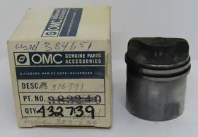 384651 Omc Outboard Marine Corp Boat Oem Standard Piston Part No