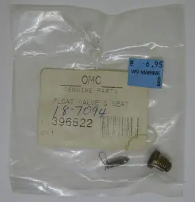 396522 Omc New Outboard Marine Corp Boat Oem Float Valve And Seat Part No