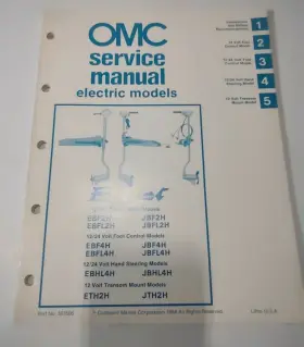 507506 Omc Service Manual Electric P/n Outboard Marine Corp