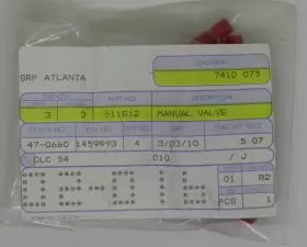 511812 Omc New Outboard Marine Corp Oem Manual Valve Part No. Sold Individually