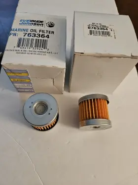 0763364 Omc 763364 Evinrude Johnson Oil Filter 2 For 16 Nos Oem Omc143