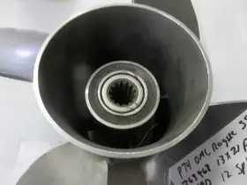 13x21p Omc 763968 F9 Genuine Ss Rogue Propeller 12 Spline Oem Used Boat Parts #2