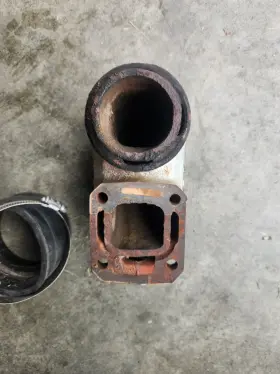 910158 Omc Stringer Sterndrive 3.8 V6 Exhaust Riser With Bellows Boot Freshwater #3