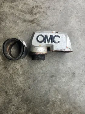 910158 Omc Stringer Sterndrive 3.8 V6 Exhaust Riser With Bellows Boot Freshwater