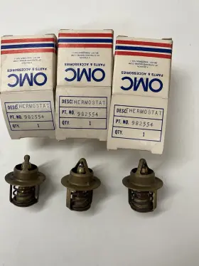 982554 Omc Oem Johnson/evinrude Thermostat - Nos Lot Of 3