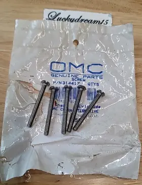 0314417 Omc Johnson Evinrude 314417 Oem Lot Of 5 Screw